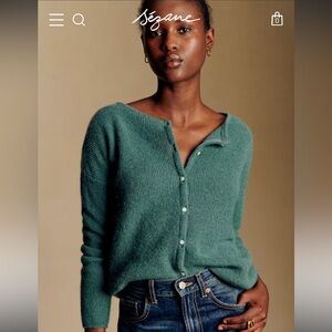 Sezane gaspard cardigan- Sage